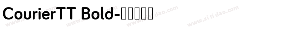 CourierTT Bold字体转换
